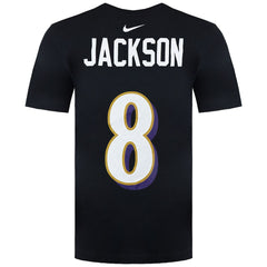 Nike NFL Baltimore Ravens 8 Lamar Jackson Mens T-Shirt