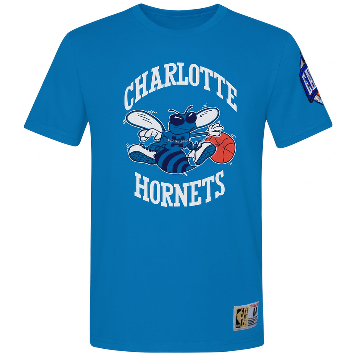 Mitchell & Ness NBA Charlotte Hornets Origins Mens Blue T-Shirt