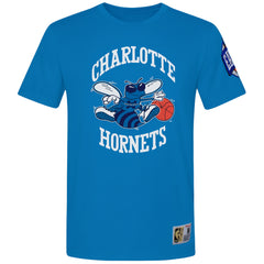Mitchell & Ness NBA Charlotte Hornets Origins Mens Blue T-Shirt