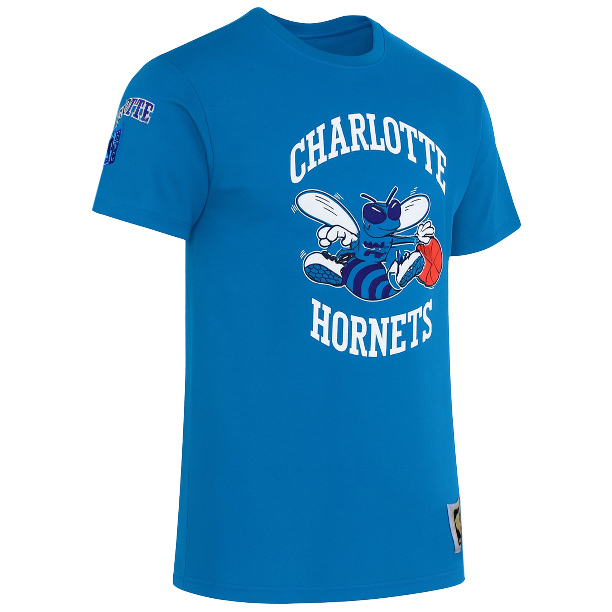 Mitchell & Ness NBA Charlotte Hornets Origins Mens Blue T-Shirt