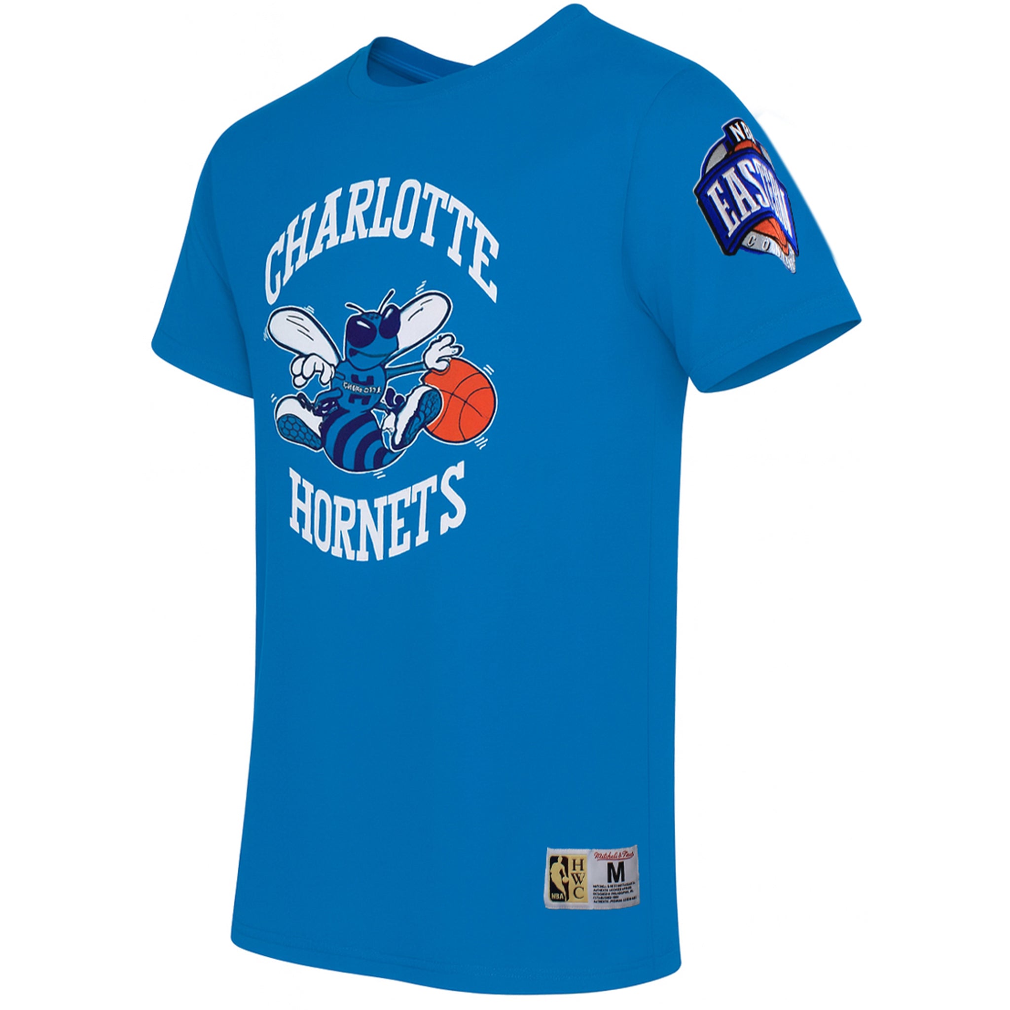 Mitchell & Ness NBA Charlotte Hornets Origins Mens Blue T-Shirt