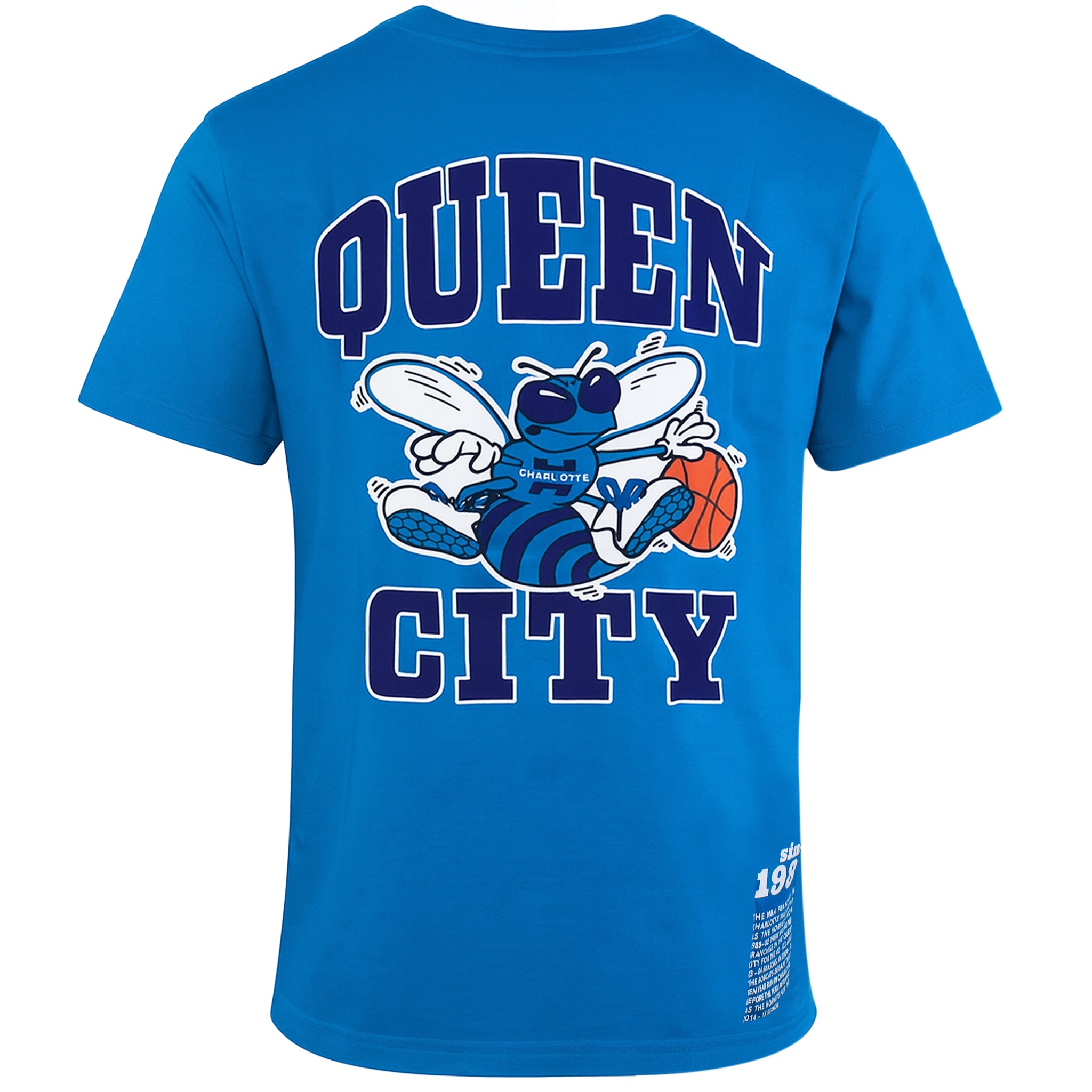 Mitchell & Ness NBA Charlotte Hornets Origins Mens Blue T-Shirt