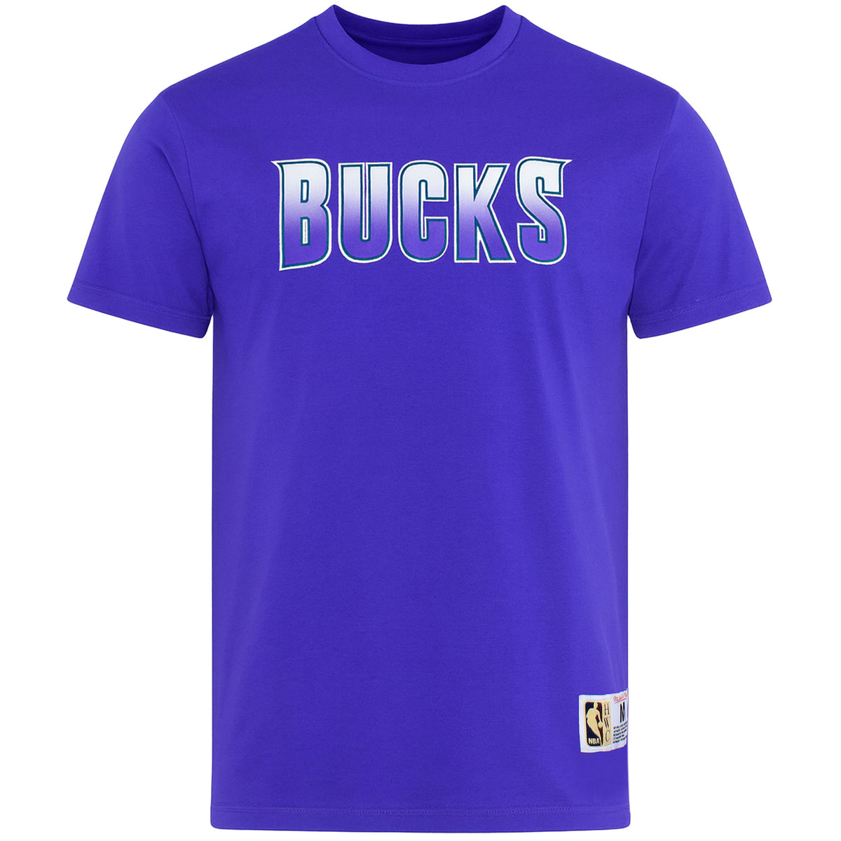 Mitchell & Ness NBA Milwaukee Bucks Origins Mens Blue T-Shirt