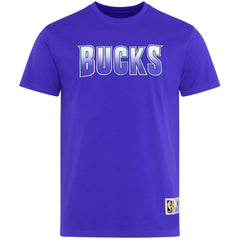 Mitchell & Ness NBA Milwaukee Bucks Origins Mens Blue T-Shirt