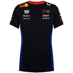 Red Bull Racing Official Teamline Set Up Womens Navy T-Shirt