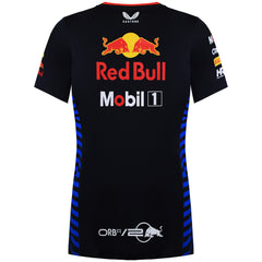 Red Bull Racing Official Teamline Set Up Womens Navy T-Shirt