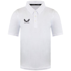 Castore Logo Kids White Polo Shirt