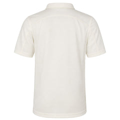 Castore Logo Kids Off White Cricket Polo Shirt