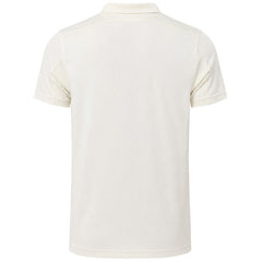 Castore Logo Mens Off White Cricket Polo Shirt