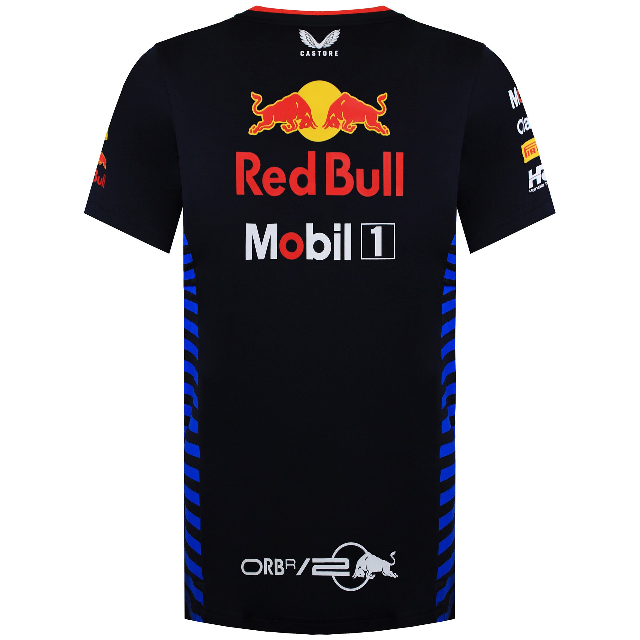 Red Bull Racing Official Teamline Set Up Mens Navy T-Shirt