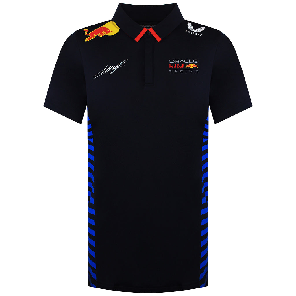 Red Bull Racing Official Teamline 11 Perez Mens Navy Polo Shirt