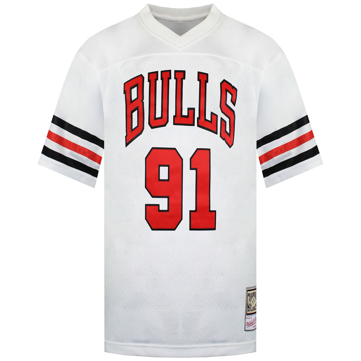 Mitchell & Ness NBA Chicago Bulls 91 Rodman Mens Audible Jersey