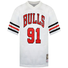Mitchell & Ness NBA Chicago Bulls 91 Rodman Mens Audible Jersey