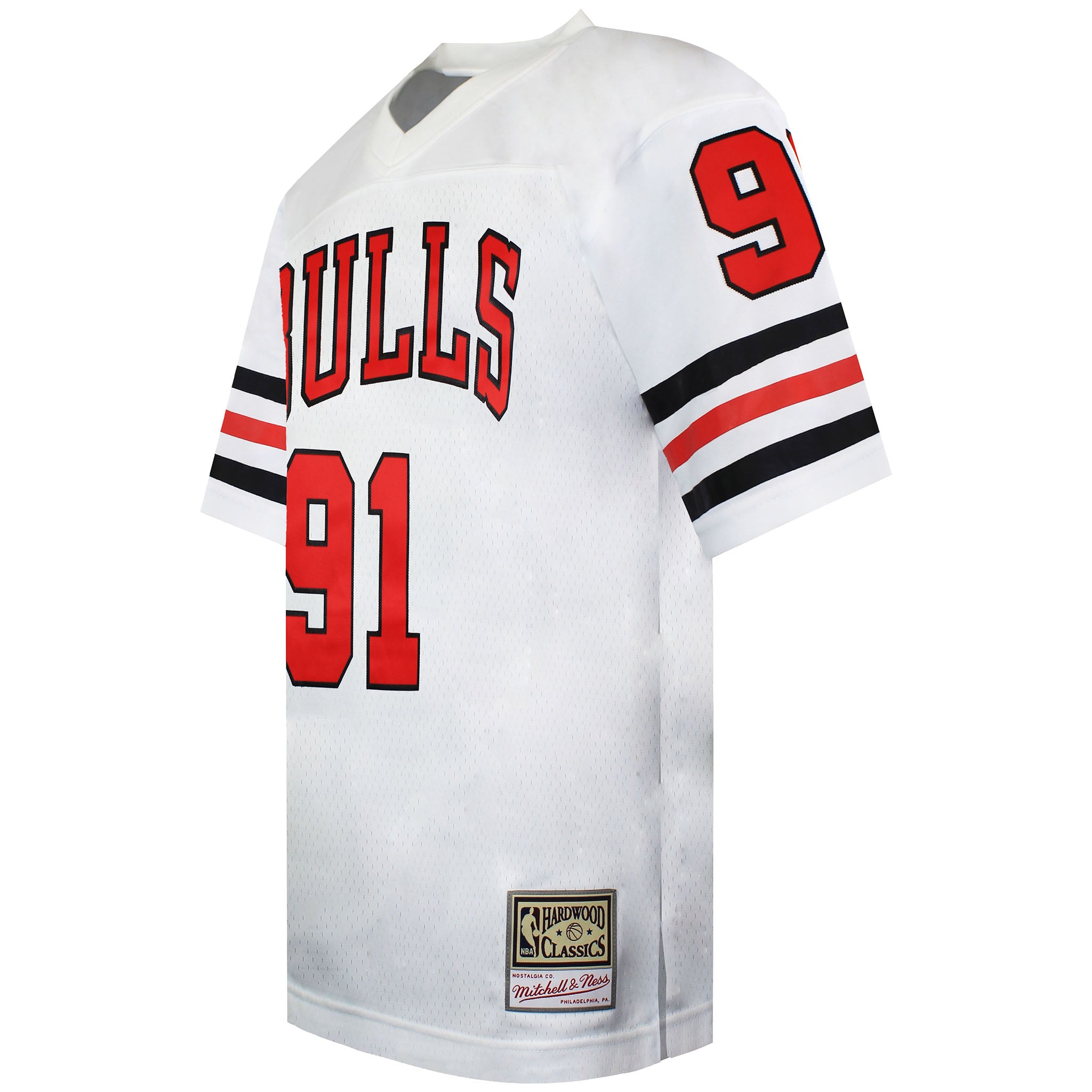 Mitchell & Ness NBA Chicago Bulls 91 Rodman Mens Audible Jersey