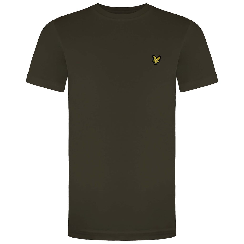 Lyle & Scott Plain Mens Olive Green T-Shirt