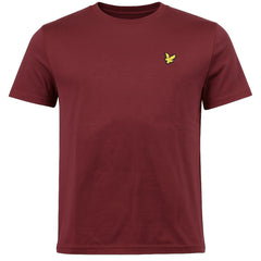 Lyle & Scott Plain Mens Burgundy T-Shirt