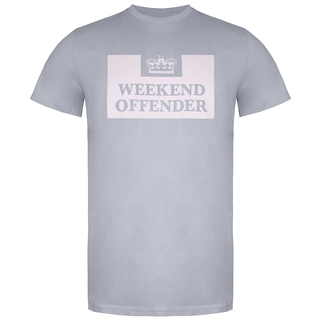 Weekend Offender Prison Logo Mens Lavender T-Shirt