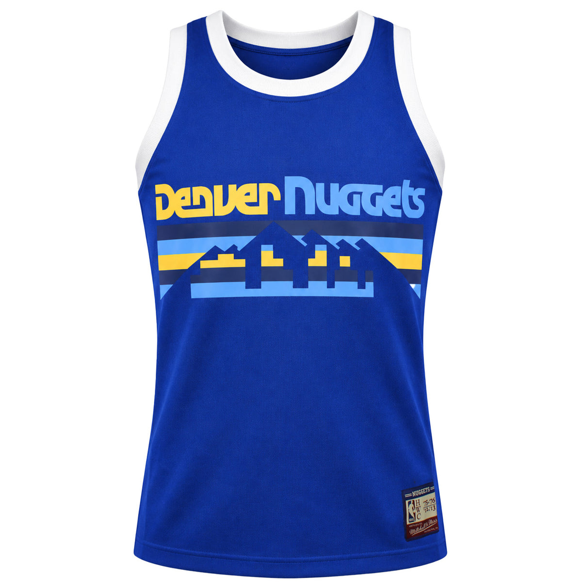 Mitchell & Ness NBA Denver Nuggets Heritage Mens Blue Vest