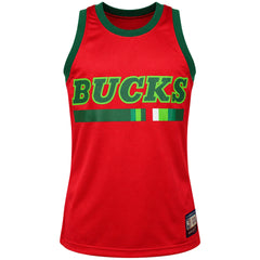 Mitchell & Ness NBA Milwaukee Bucks Heritage Mens Red Vest