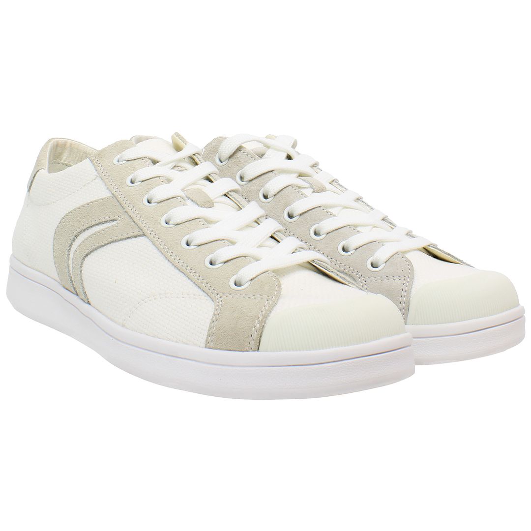 Geox Warrens Mens White Trainers