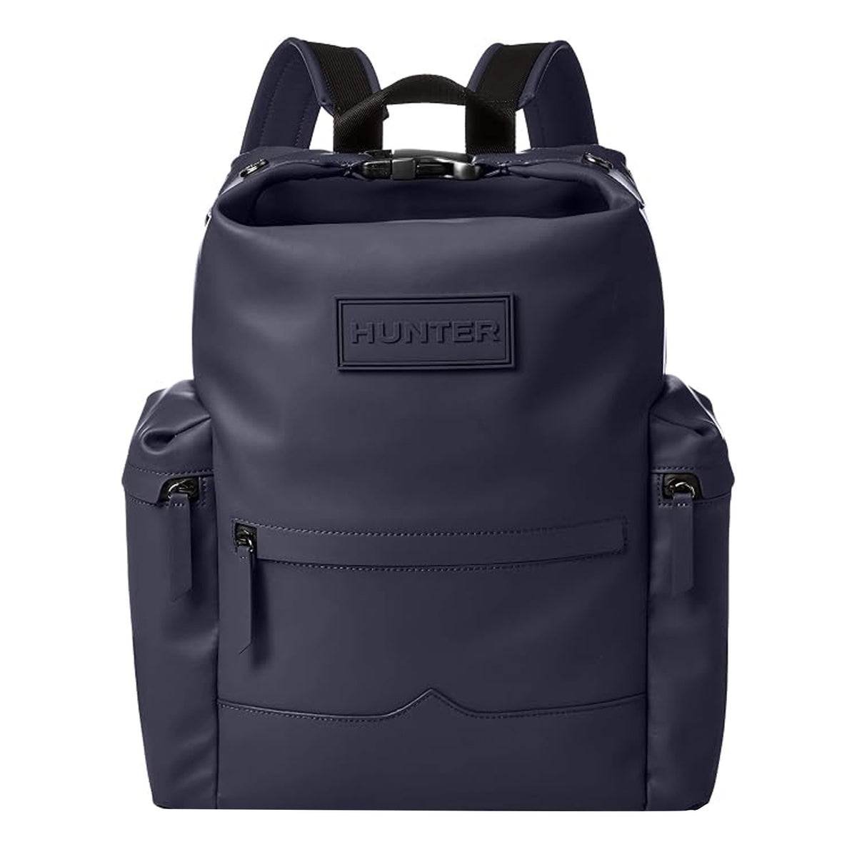 Hunter Original Top Clip Rubberized Leather Navy Backpack