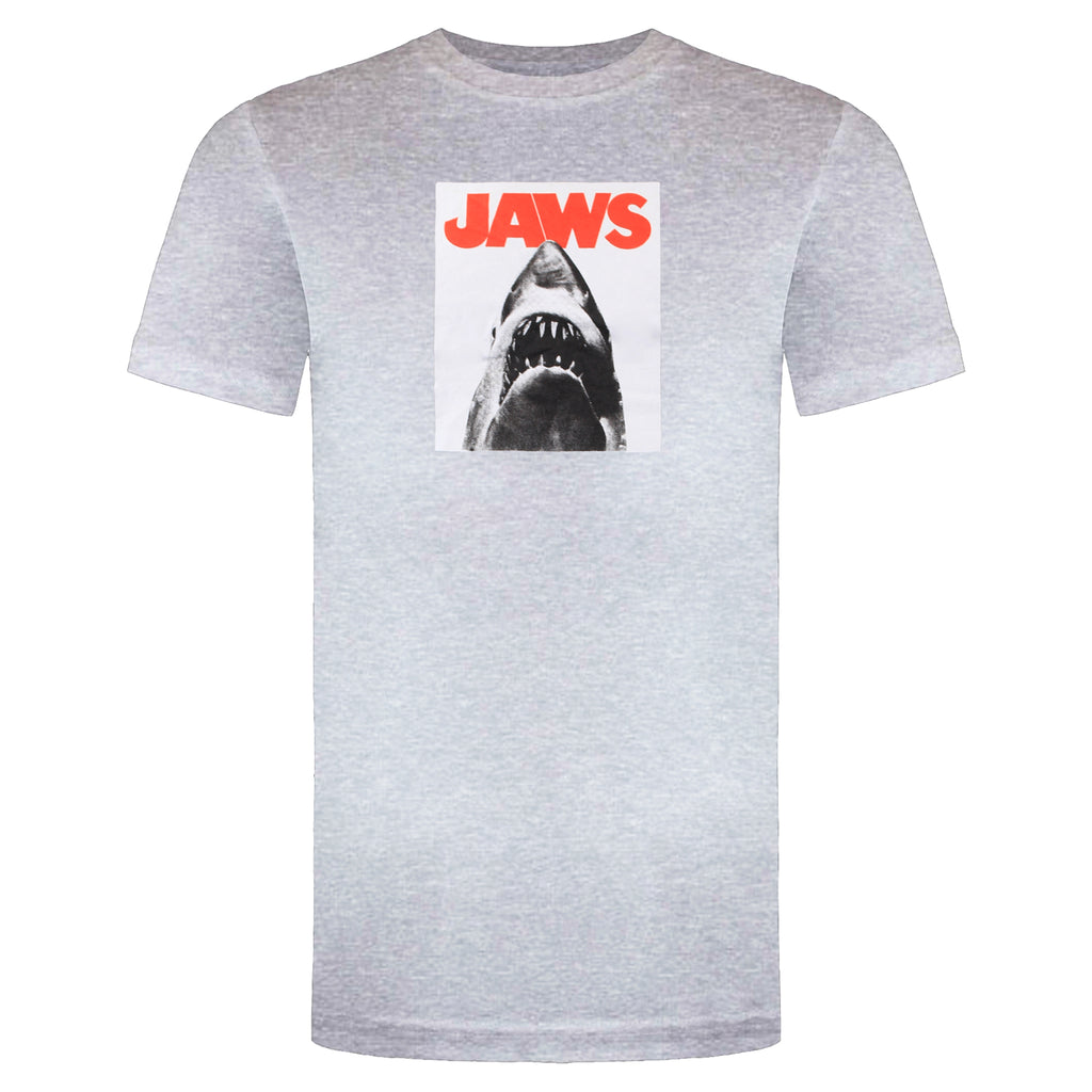 Jaws Logo Mens Grey T-Shirt