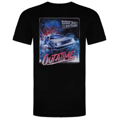 Back To The Future Outatime Mens Black T-Shirt