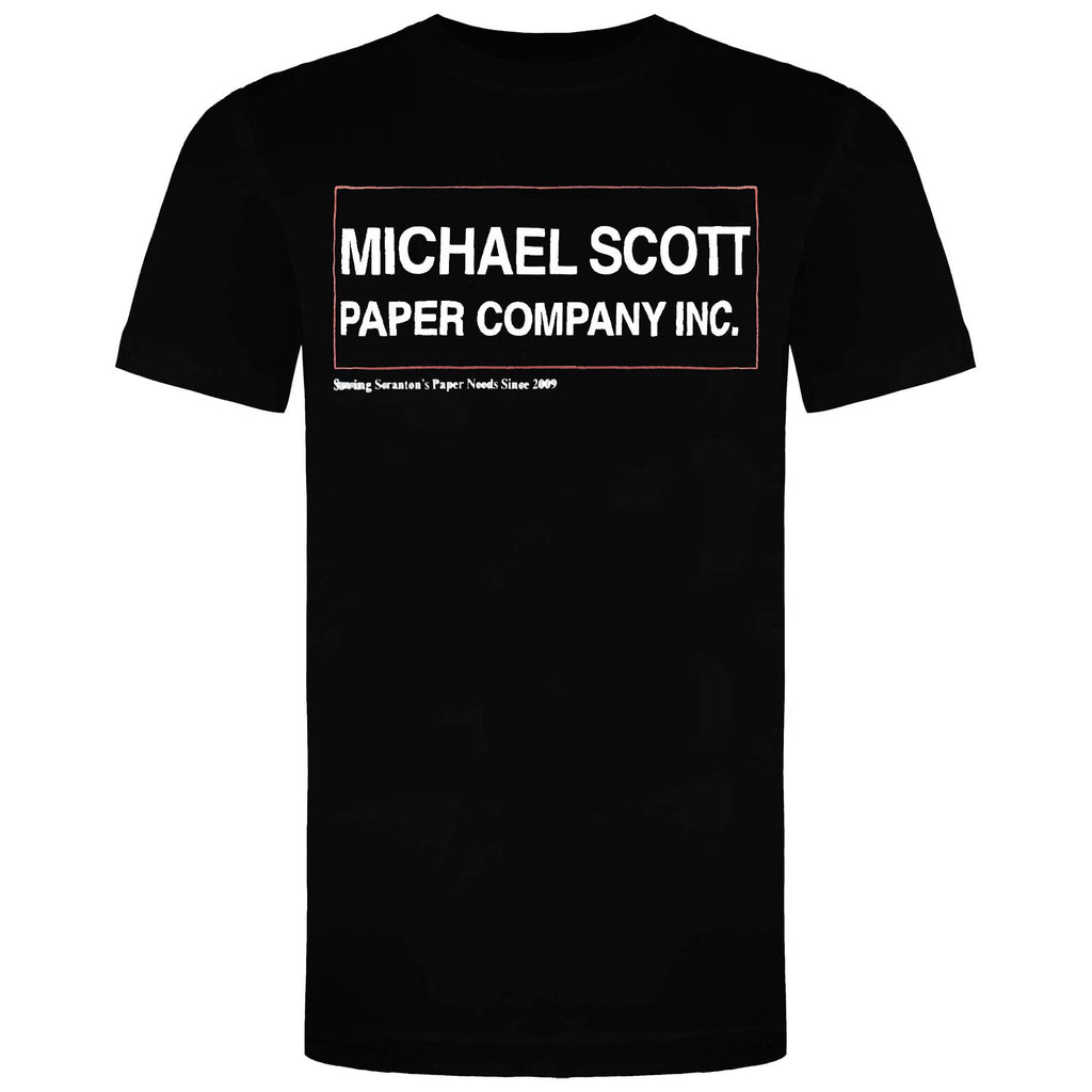 The Office Michael Scott Paper CO Mens Black T-Shirt