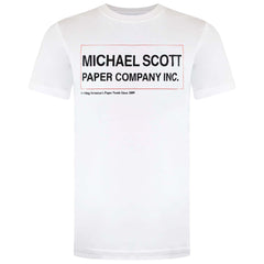 The Office Michael Scott Paper CO Mens White T-Shirt