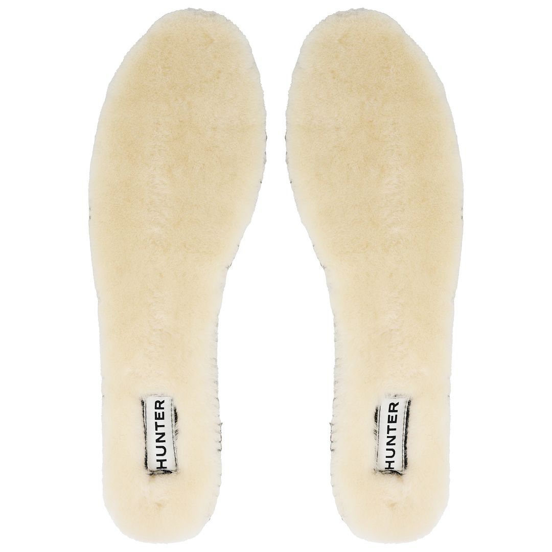 Hunter Insulated Shearling Mens Beige Insoles Shoes