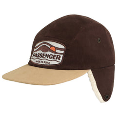 Passenger Twill Daytime Sherpa Lined Brown Hat