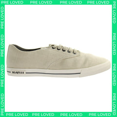 Seavees Hermosa Standard Natural Vintage Mens Plimsolls - No Box