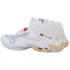 Mizuno Wave Lightning Z8 Mid Womens White Volleyball Shoes
