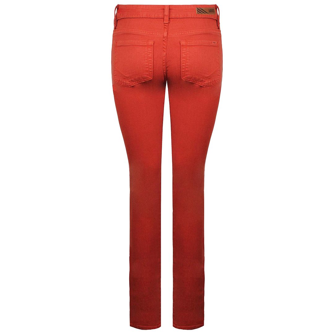 Vans Off The Wall Low Waist Womens Red Jeans Sport It First