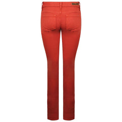 Vans Off The Wall Low Waist Womens Red Jeans