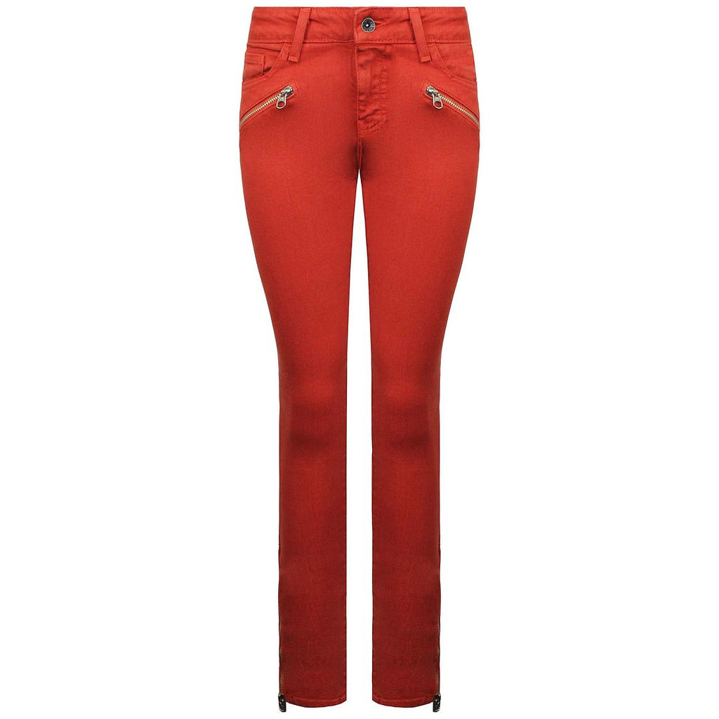 Vans Off The Wall Low Waist Womens Red Jeans