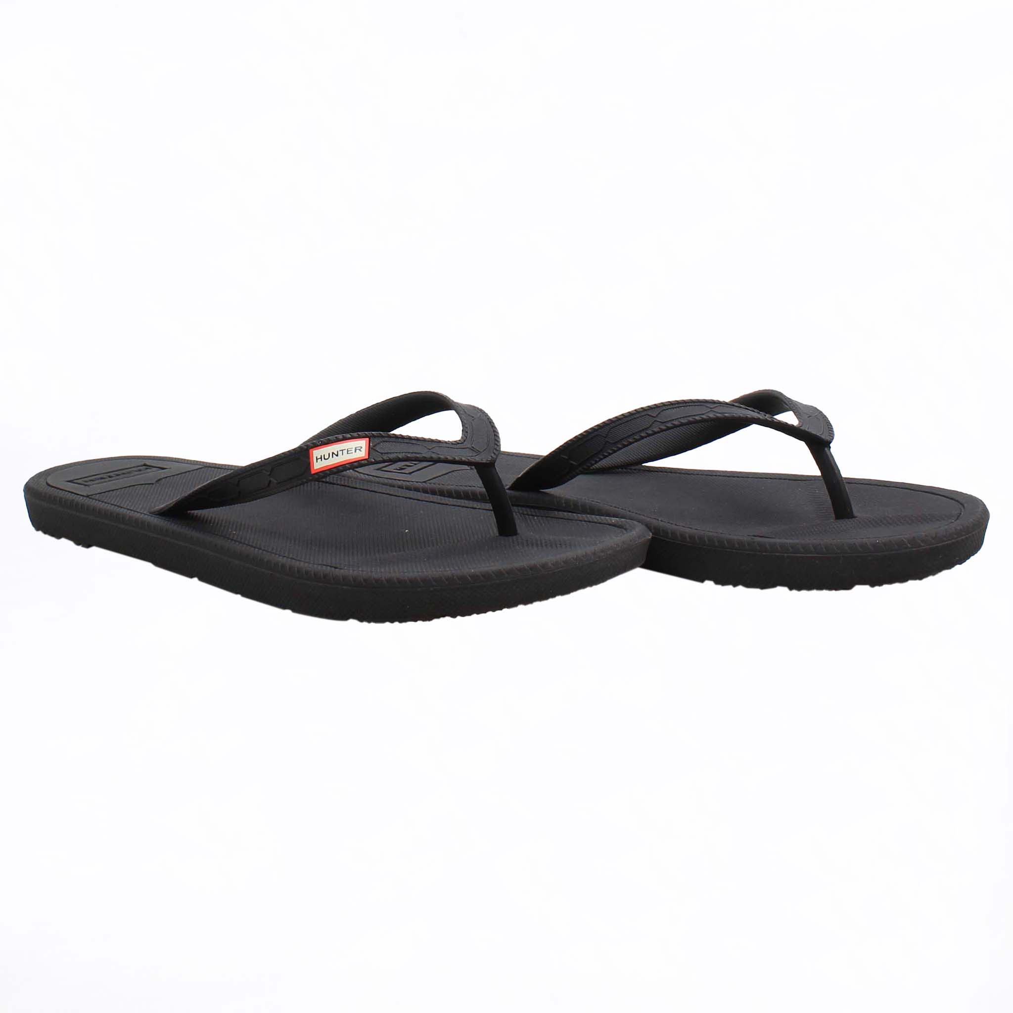 Hunter Logo Womens Black Flip-Flops NO BOX