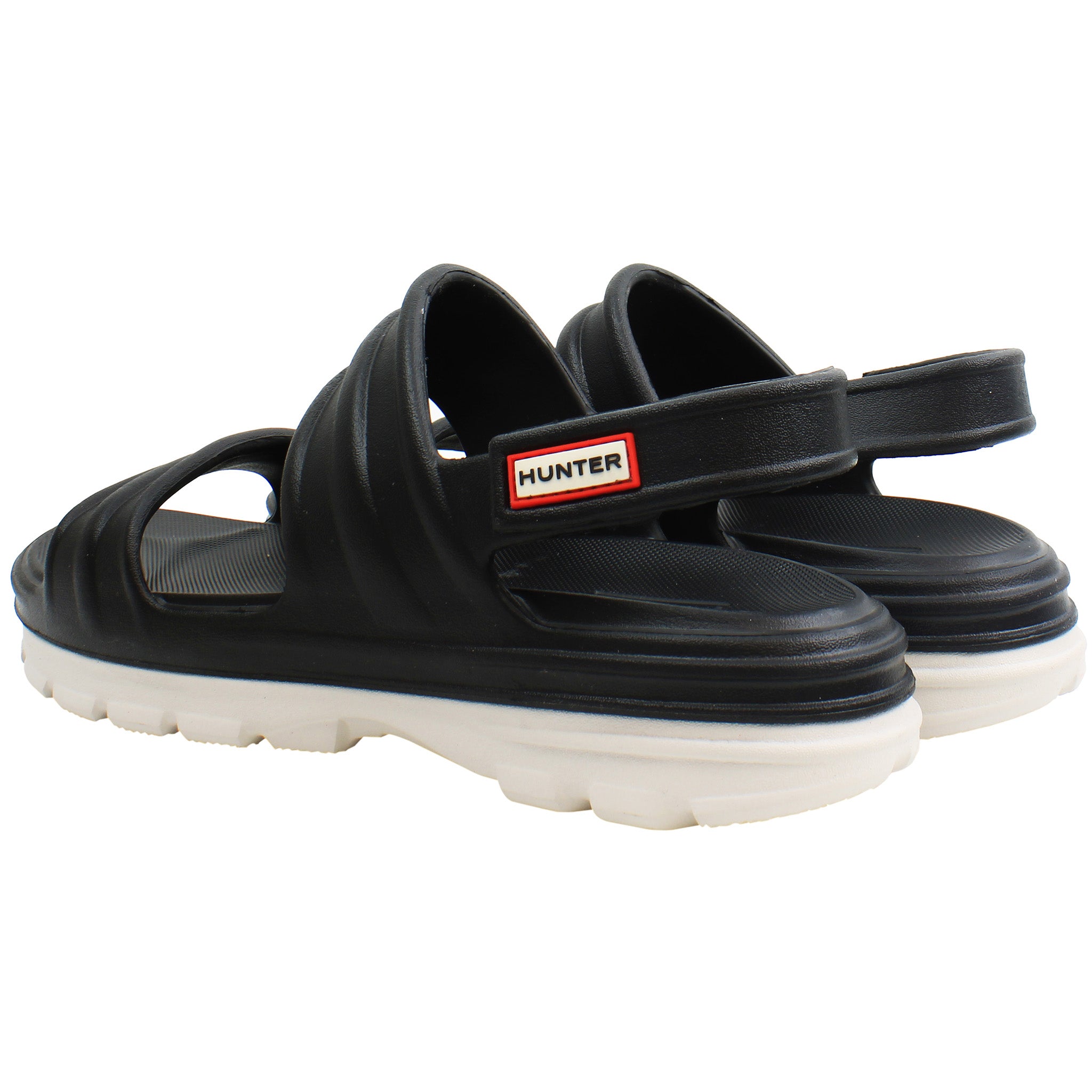 Hunter Bloom Womens Black Sandals