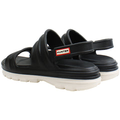 Hunter Bloom Womens Black Sandals