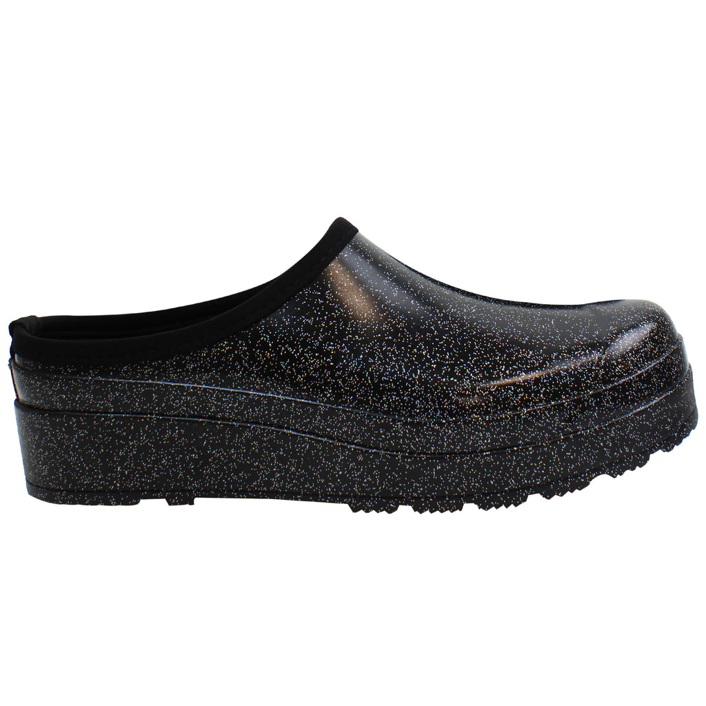 Hunter Play Starcloud Womens Black Clogs