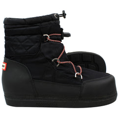 Hunter Original Snow Quilted Womens Black Boots