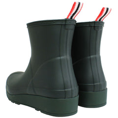 Hunter Play Short Womens Green Wellies Boots