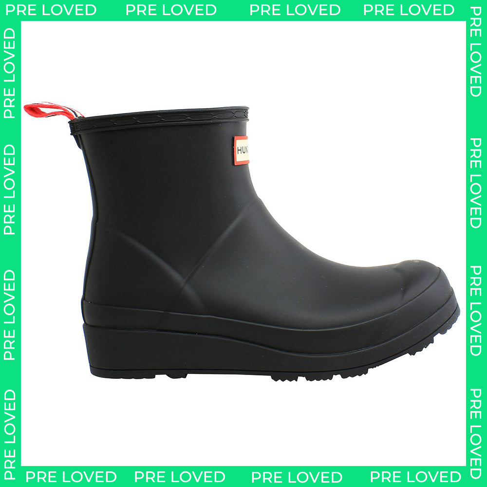 Hunter Play Short Womens Black Wellies Boots NO BOX