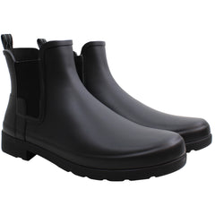 Hunter Refined Womens Black Chelsea Boots