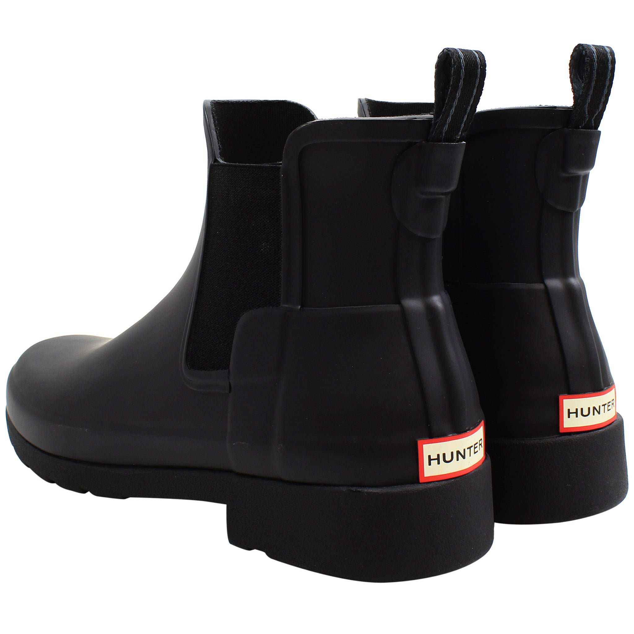 Hunter Refined Womens Black Chelsea Boots