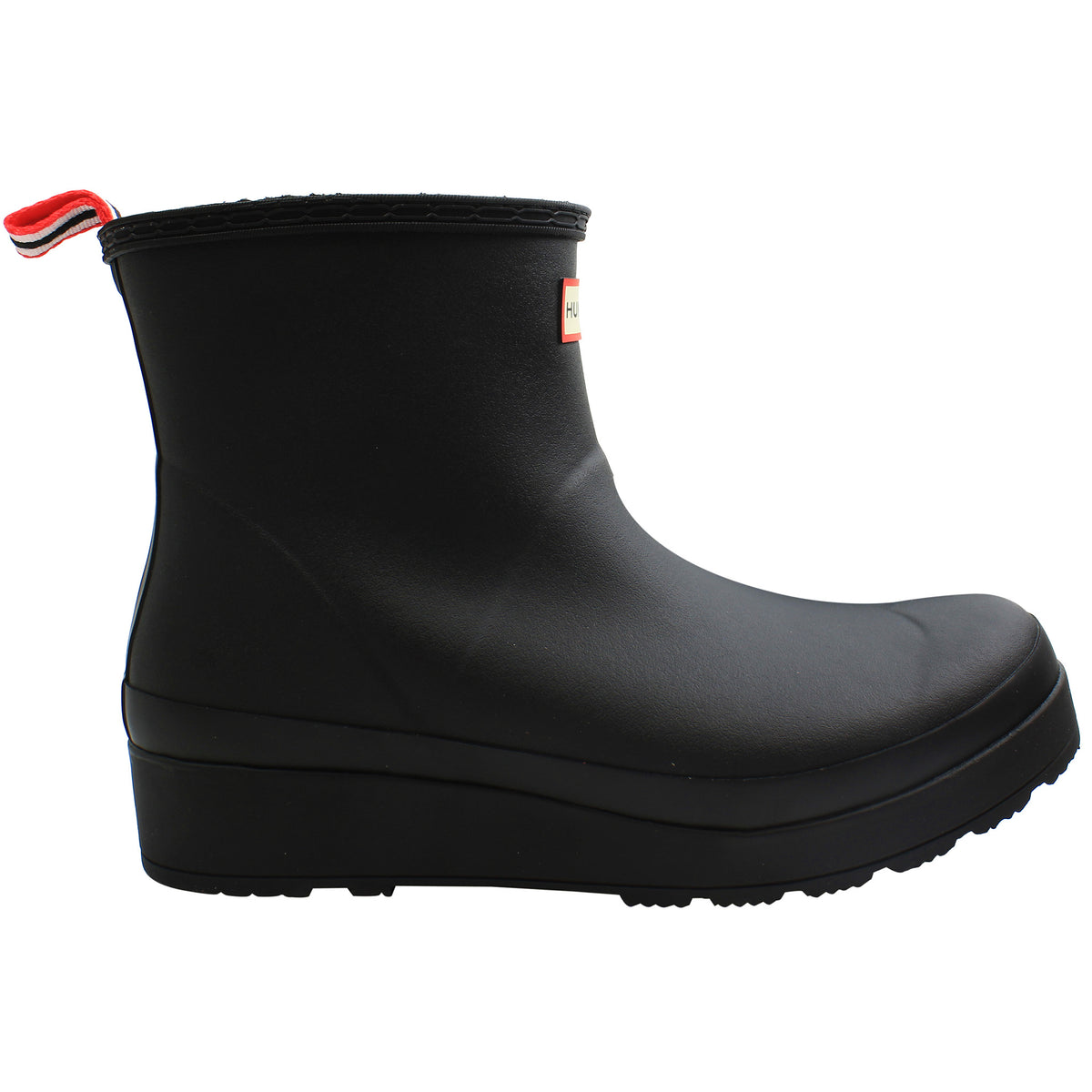 Hunter Play Shearling Insulated Short Womens Black Wellington Boots