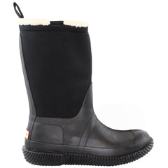 Hunter Sherpa Webbing Womens Black Wellington Boots