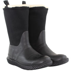 Hunter Sherpa Webbing Womens Black Wellington Boots