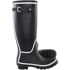Hunter Tall Reflective Outline Womens Black Wellington Boots