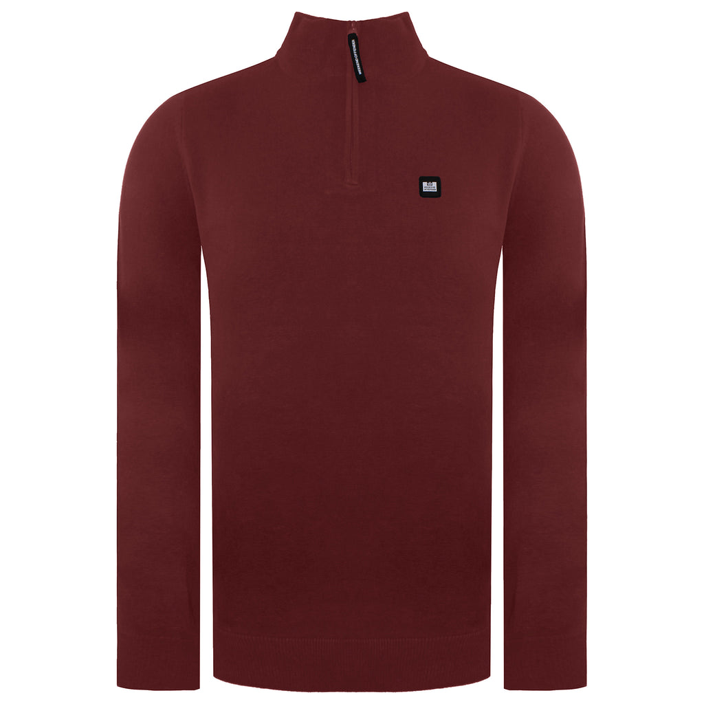 Weekend Offender Vandium Mens Deep Wine Sweater